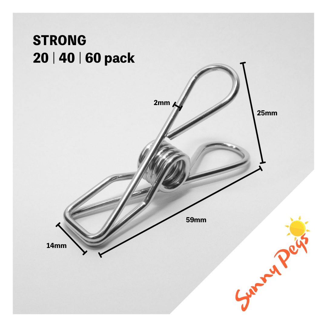 SUNNY PEGS - Strong Stainless Steel Pegs - Marine Grade 316