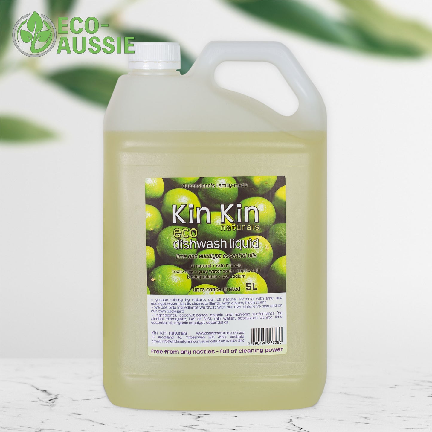 Kin Kin Naturals Eco Dishwashing Liquid 5L