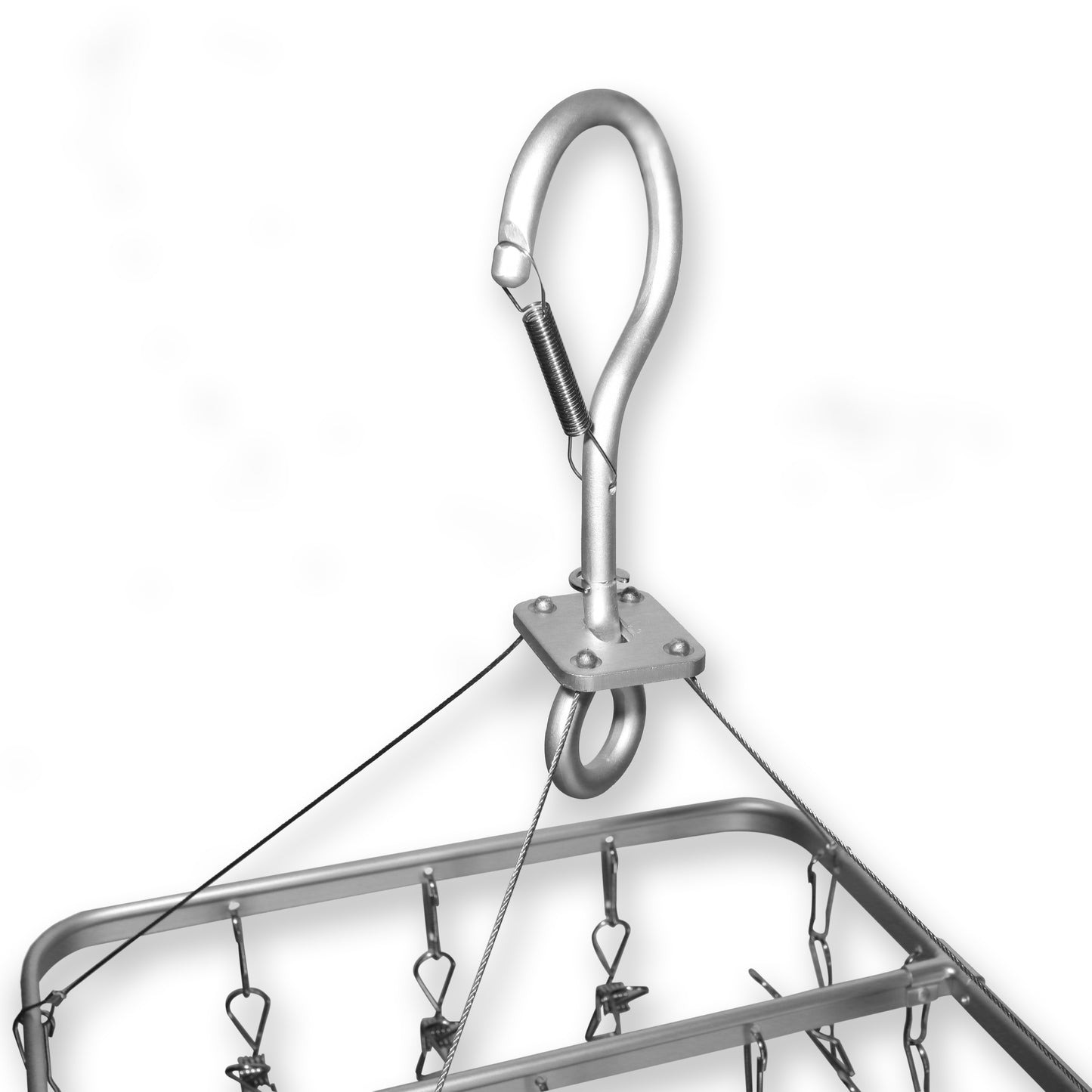Premium Aluminium Clothes Hanger - Large with 22 Marine Grade Stainless Steel Pegs