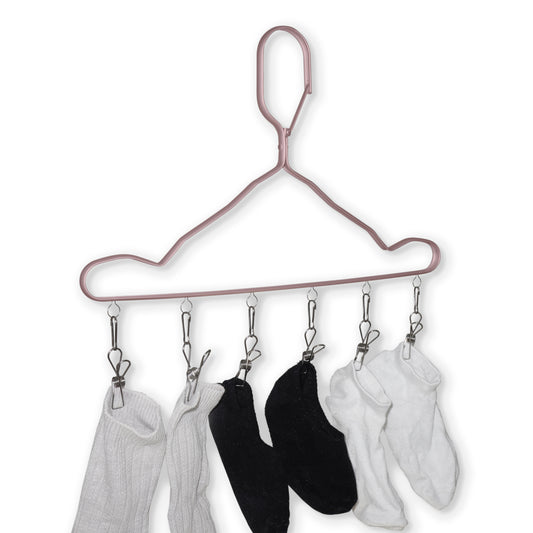 Premium Aluminium Coat Hanger with 6 pegs