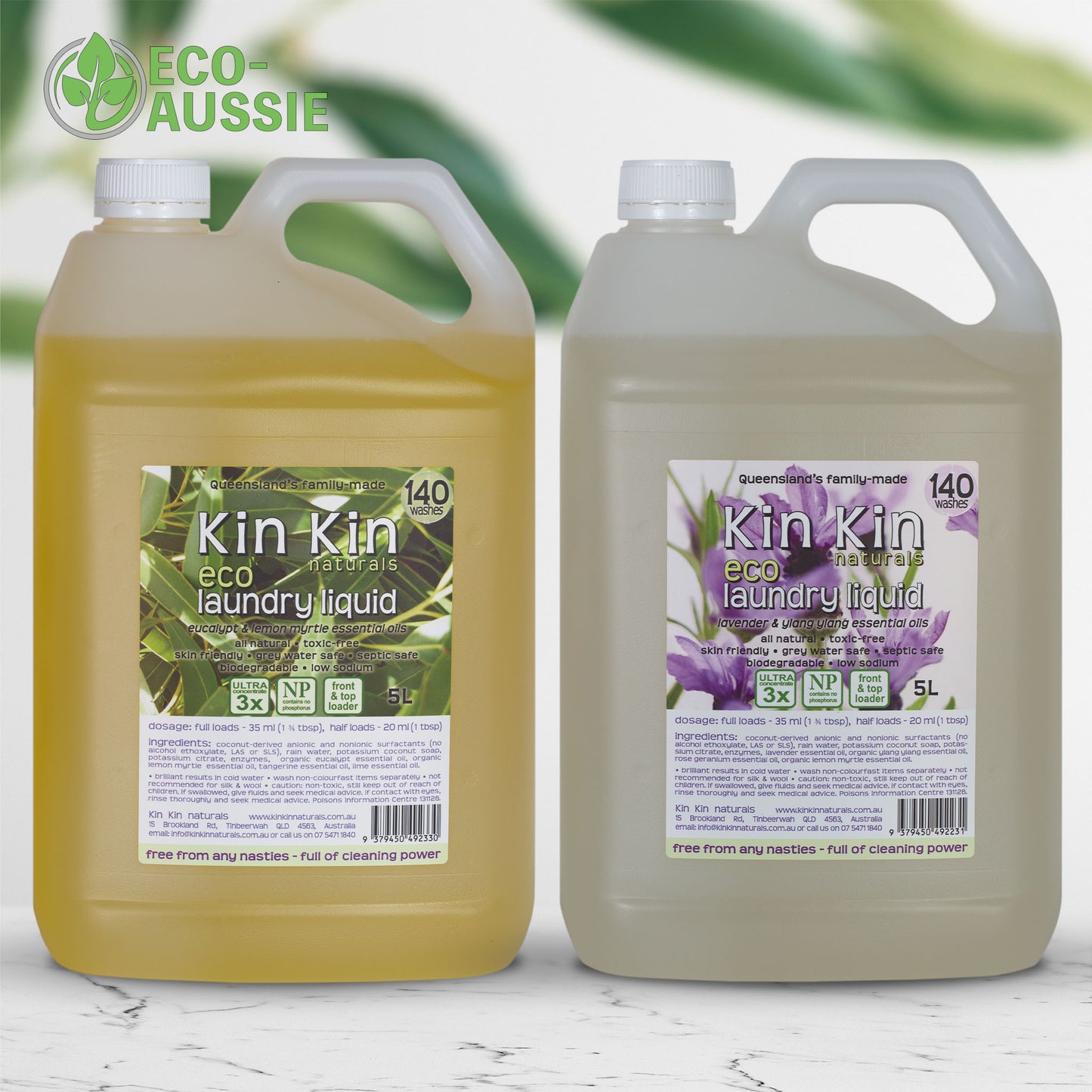 Kin Kin Naturals Eco Laundry Liquid 5L – ECO-AUSSIE
