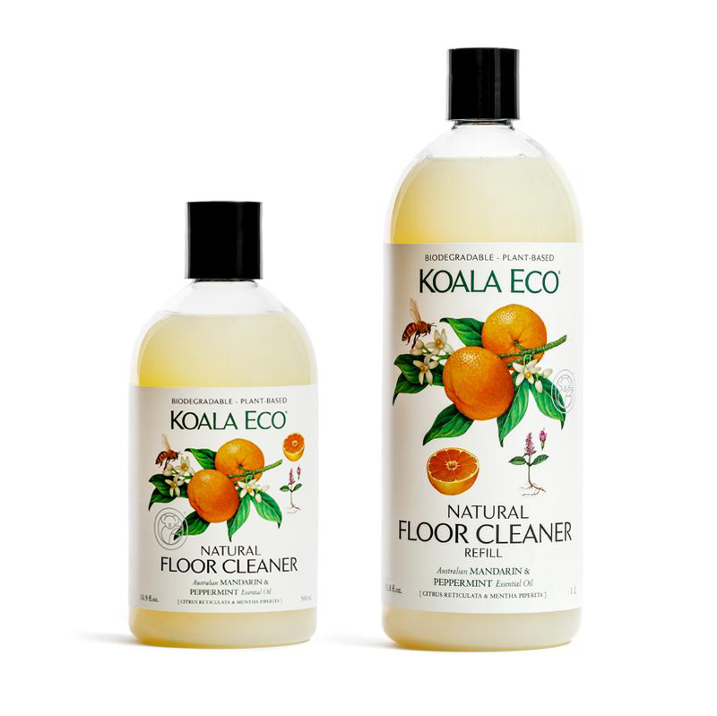 KOALA ECO Natural Floor Cleaner - Mandarin & Peppermint 500mm / 1L