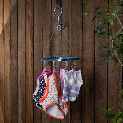 Premium Folding Aluminium Clothes Hanger with 8 pegs