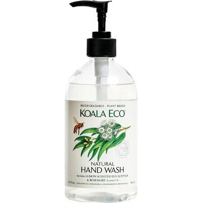 KOALA ECO Natural Hand Wash - Lemon Scented, Eucalyptus & Rosemary 500ml/1L