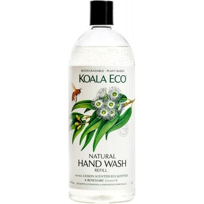 KOALA ECO Natural Hand Wash - Lemon Scented, Eucalyptus & Rosemary 500ml/1L